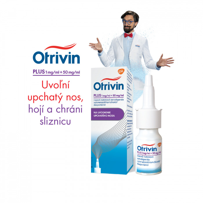 Otrivin Plus 1 mg/ml + 50 mg/ml, nosová roztoková aerodisperzia 10 ml