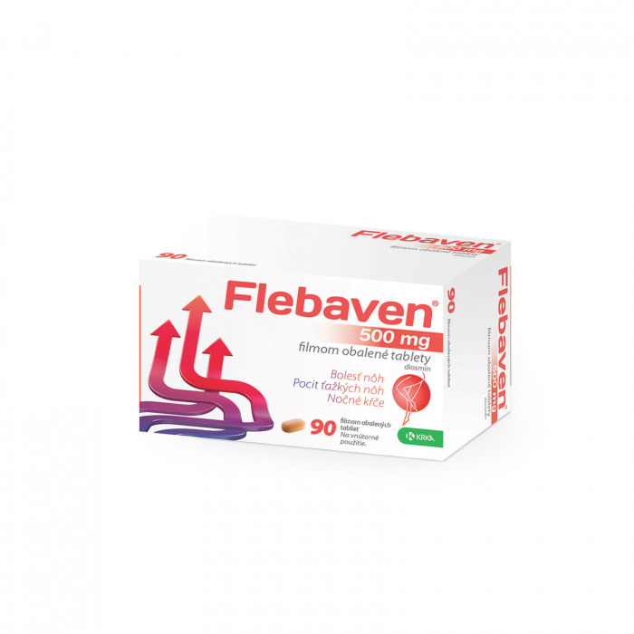 Flebaven 500 mg filmom obalené tablety, 90 tbl