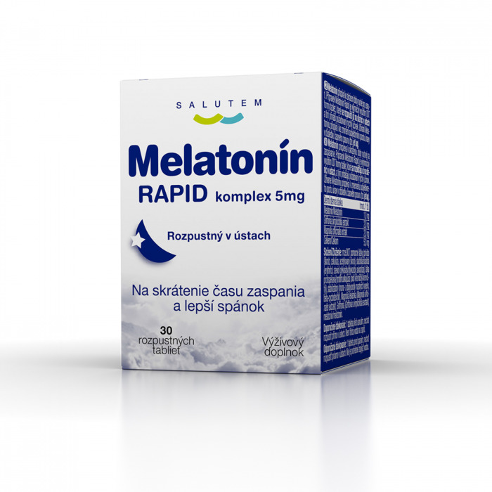 Melatonín Rapid komplex 5 mg, 30 tabliet