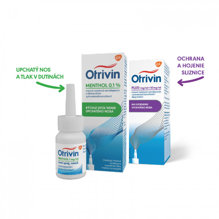 Otrivin MENTHOL 0,1 %, nosová roztoková aerodisperzia, 10 ml 1)