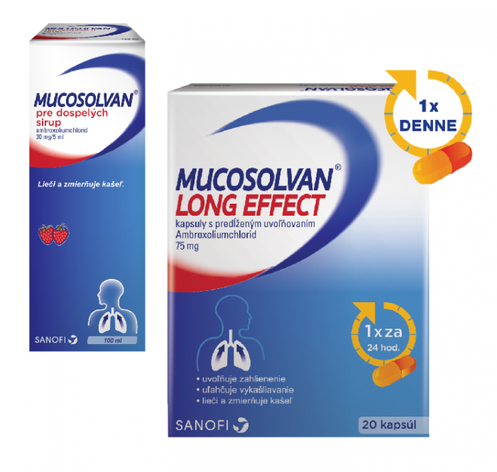 MUCOSOLVAN® pre dospelých 100 ml, MUCOSOLVAN® Long Effect 20 cps