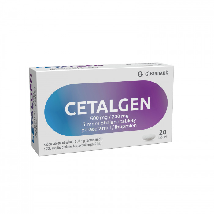 CETALGEN 500 mg/200 mg, 20 tbl