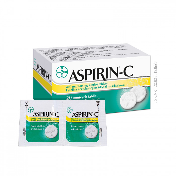 ASPIRIN-C, 20 šumivých tabliet. V akcii aj ASPIRIN-C, 10 šumivých tabliet