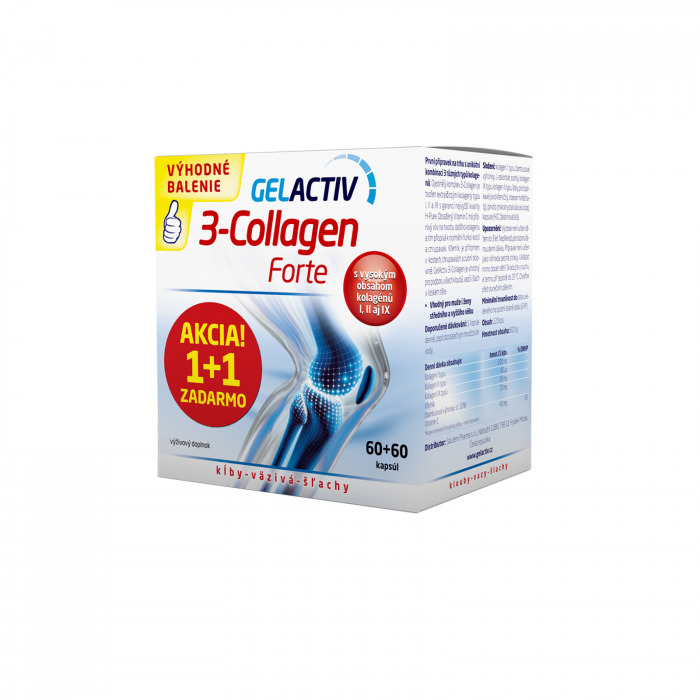 GelActiv 3-Collagen Forte, 60 cps + 60 cps