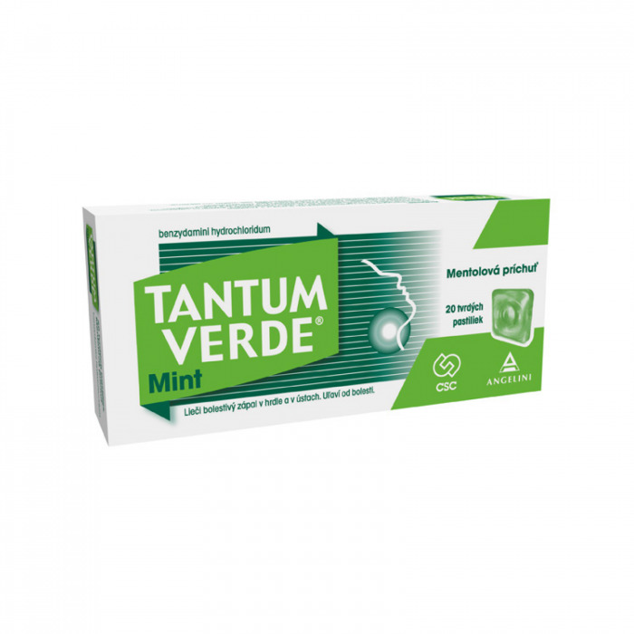TANTUM VERDE® Mint, 20 tvrdých pastiliek