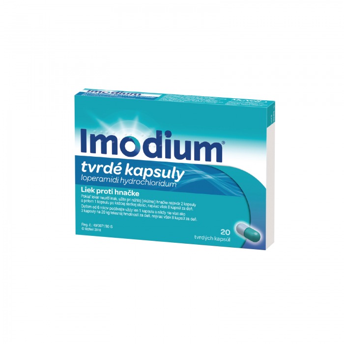 Imodium®, tvrdé kapsuly 20 tvrdých kapsúl