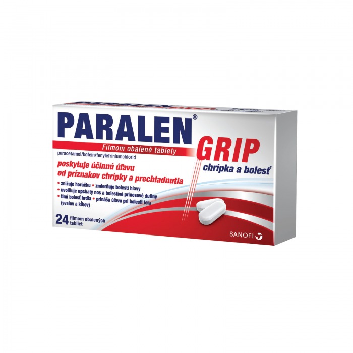 PARALEN® GRIP chrípka a bolesť,  PARALEN® GRIP,   24 tbl