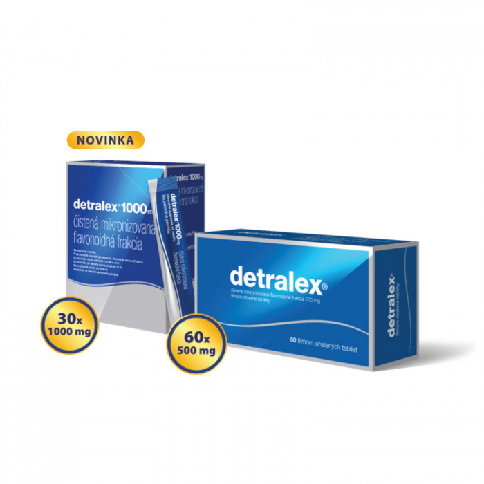 Detralex®, 500 mg, filmom obalené tablety, 60 tabliet