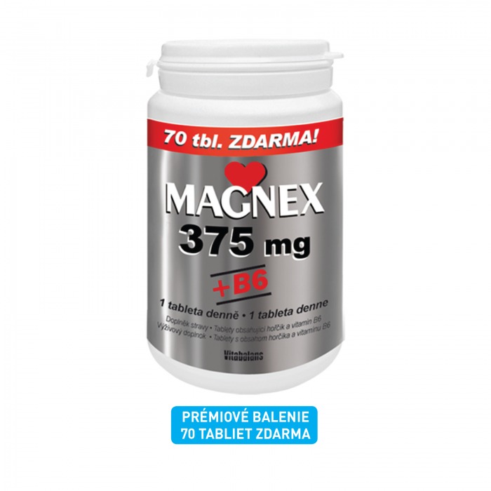 MAGNEX 375 mg + B6, 250 tbl