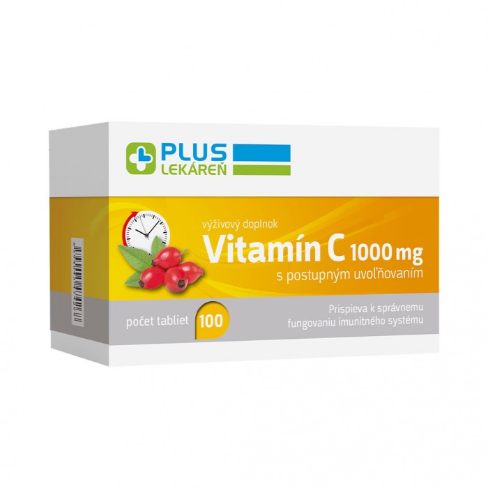 Vitamín C 1000 mg, 100 tbl s postupným uvoľňovaním